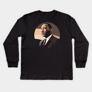 Inspire Unity: Festive Martin Luther King Day Art, Equality Designs, and Freedom Tributes! Kids Long Sleeve T-Shirt